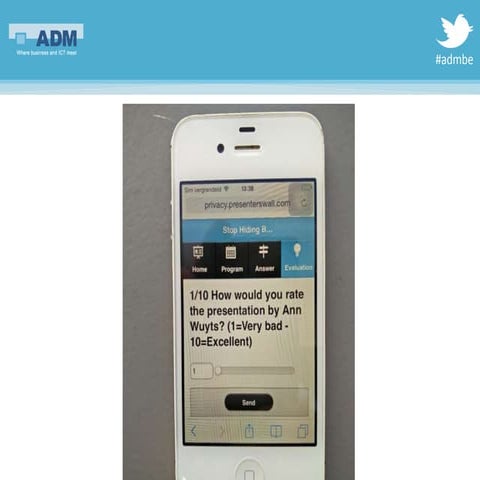 Employee Advocacy presenation at ADMBE