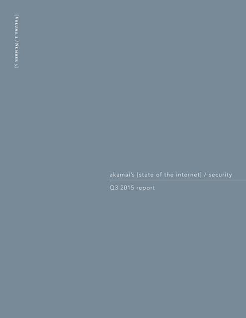 akamai's [state of internet] / security