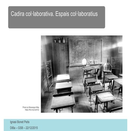 Cadira col·laborativa. Espais col·laboratius