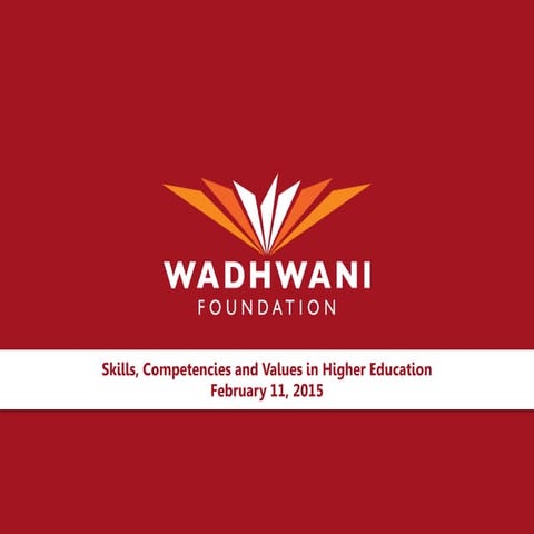 Skill, Competencies and Values