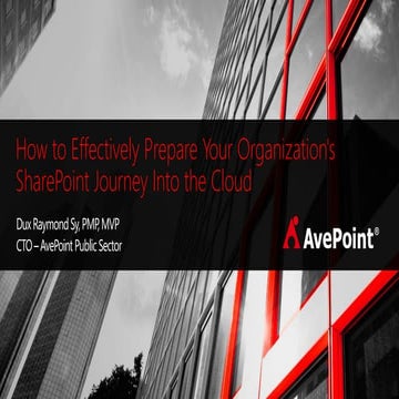 How to Effectively Prepare Your Organization's SharePoint Journey Into the Cloud