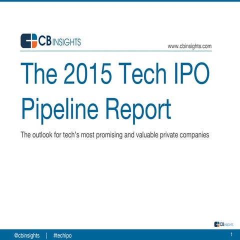 2015 Technlogy Initial Public Offering (IPO) Pipeline