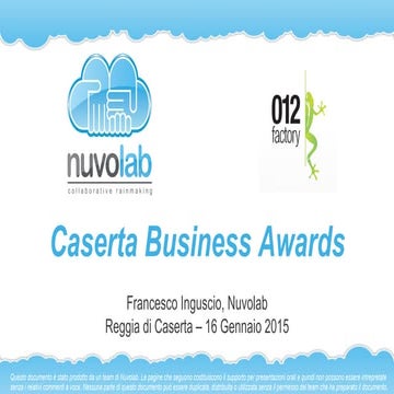 Nuvolab - Caserta Business Awards 2015