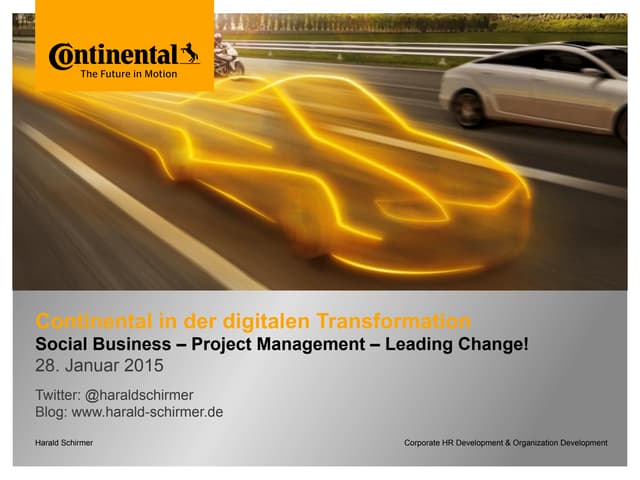 Zusammenarbeit 2.0 Vortrag bei AUDI AG