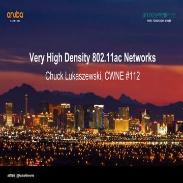 High-density 802.11ac Wi-Fi design and deployment for large public venues