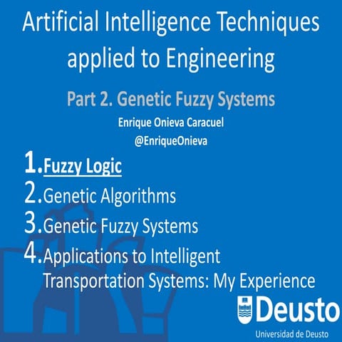 2015 Artificial Intelligence Techniques at Engineering Seminar - Chapter 2 - ...