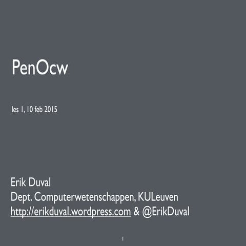 201502010 pen ocw_les1_erik