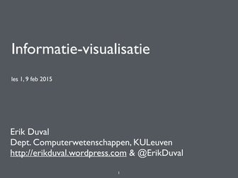 InfoVis1415: slides sessie 1, 10 Feb 2015