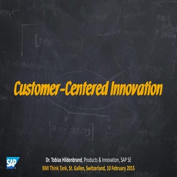 Customer-Centered Innovation at SAP