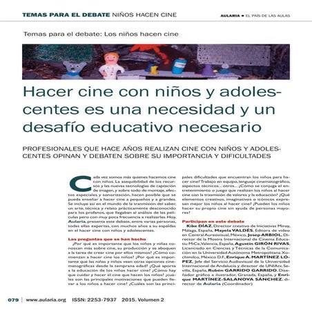 Temas de debate: Cine hechos por niños 