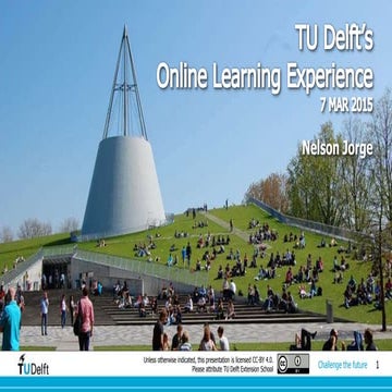 TU Delft's Online Learning Experience @ myMPeL