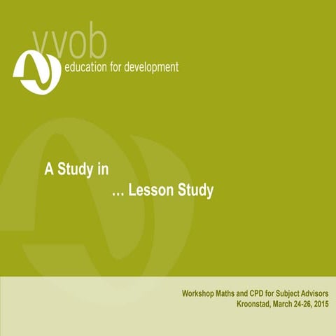 A study of... Lesson Study