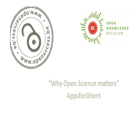 Why Open Science matters