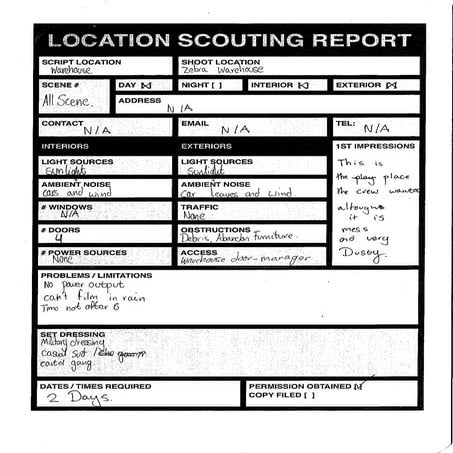 Location Recce - X, Bib, Koji