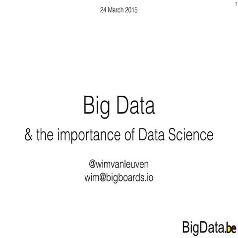 Introduction to big data for the EA course at Solvay MBA