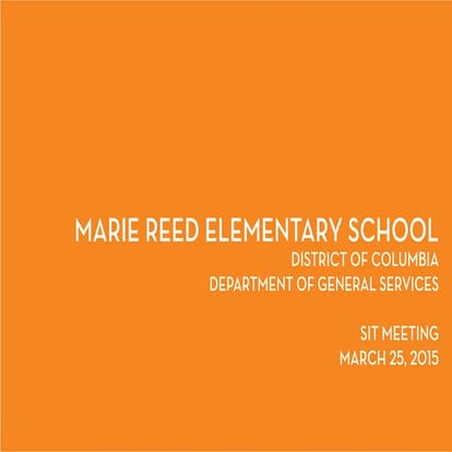 Marie Reed Elementary School SIT Meeting (March 25, 2015) | PDF