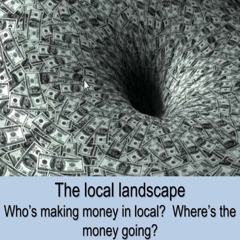 The Local On Demand Economy.  Who's making money in local?  Where's the money...