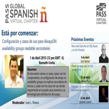 Configuración y casos de uso para AlwaysON availability groups readable secon...