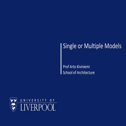 BIM Show Live 2015: Single or Multiple Models