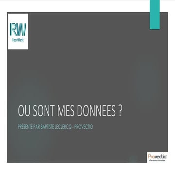 Où sont mes données ? | Résowest