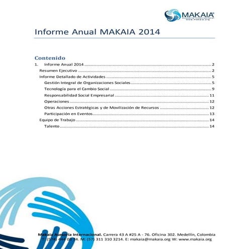 Informe anual 2014