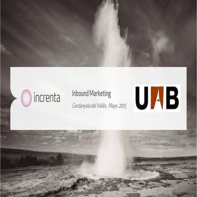 INBOUND MARKETING. Conferencia Mariano Hermosilla
