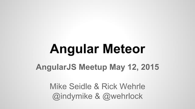 20150512 Angular Meteor