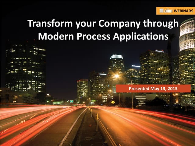 Transform your Company through Modern Process Applications