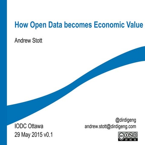 Turning Open Data into Economic Value