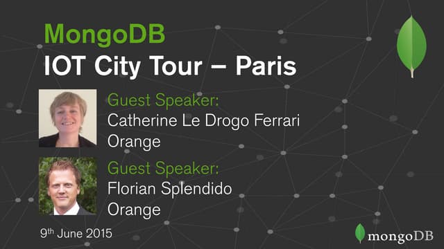 IOT Paris Seminar 2015 - Connected Objects makers, How to deal with Data?