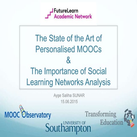 FLAN conference: MOOCs, personalisation, social networks 