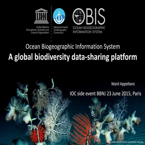 OBIS, a global biodiversity data-sharing platform for ABNJ