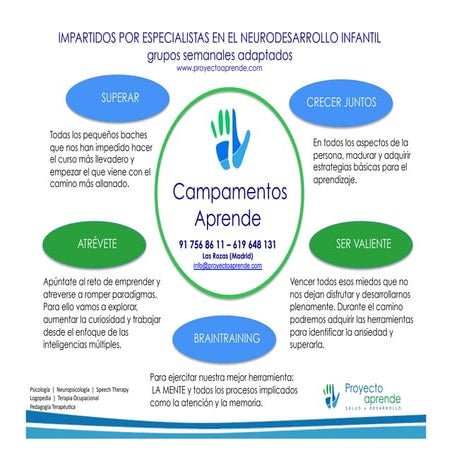 Campamento de verano en Proyecto Aprende