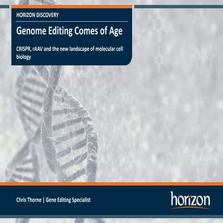Genome Editing Comes Of Age
