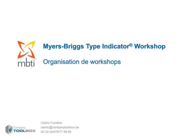 MBTI Workshop
