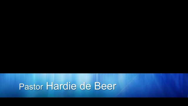 Journeying with God in your life | 5 July | Hardie de Beer