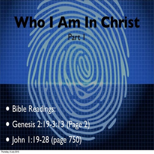 Who I Am In Christ | PDF