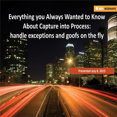 Everything you Always Wanted to Know About Capture into Process