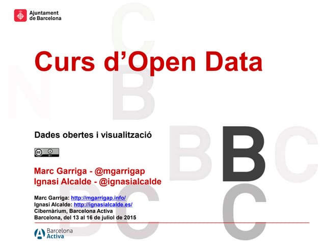 Curs sobre Open Data i Visualitzaci...