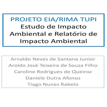 EIA/RIMA Tupi