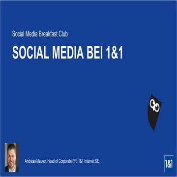 Social Media bei 1&1