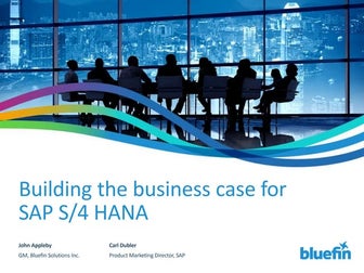 Building the Business Case for SAP S/4HANA