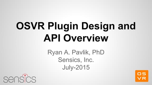 OSVR Plugin Design