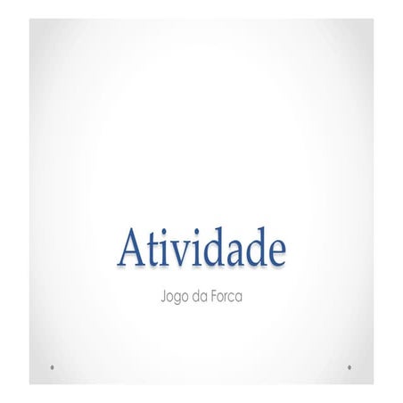 Jogo da forca - Diagrama de Classe