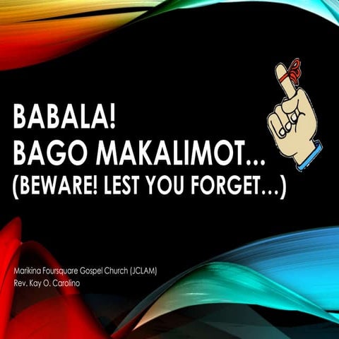 Church Sermon: Babala | PPTX