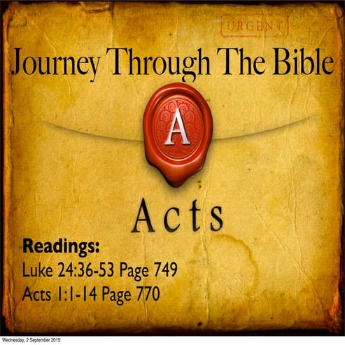 Journey Through The Bible: The Book of Acts