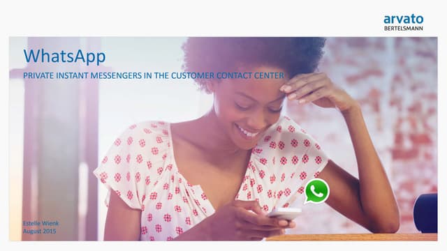 WhatsApp in Customer Service 