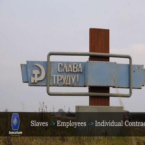 Slaves-Employees-Individual Contractors