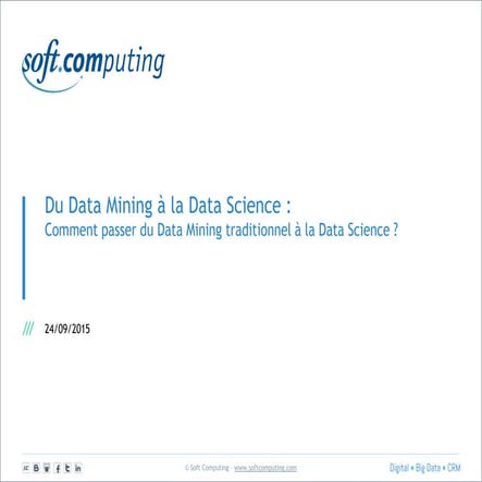 Du Data Mining à la Data Science | PDF