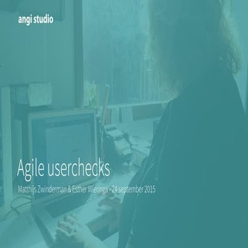 Workshop Agile userchecks